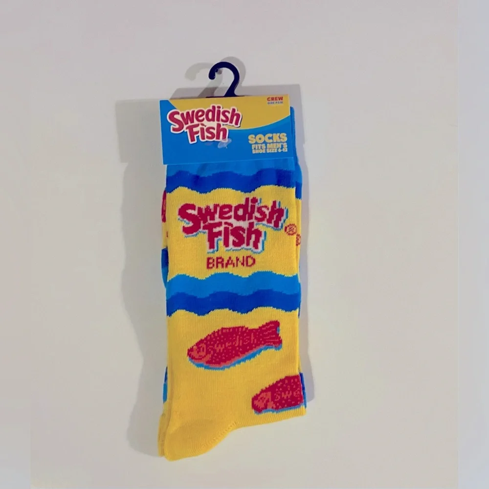Fun Novelty Socks Featuring Swedish Fish Brand